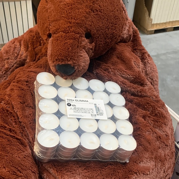 100x GLIMMA Pack of White Tealight Candles holiday Christmas candles new - Picture 3 of 5